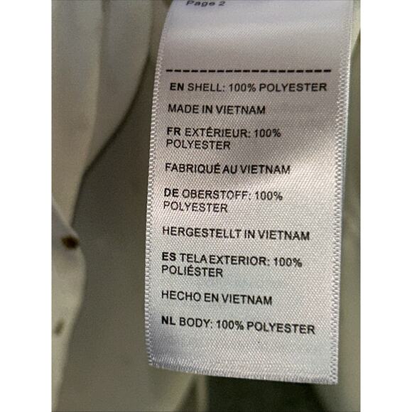 Untuckit Shirt Top Womens 6 Ivory Gold Fleck Sabrina Blouse Pleated Career Lux - Picture 9 of 15